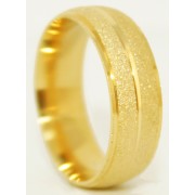 Aliança Escovado em Ouro Amarelo 18k com Ótimo Preço